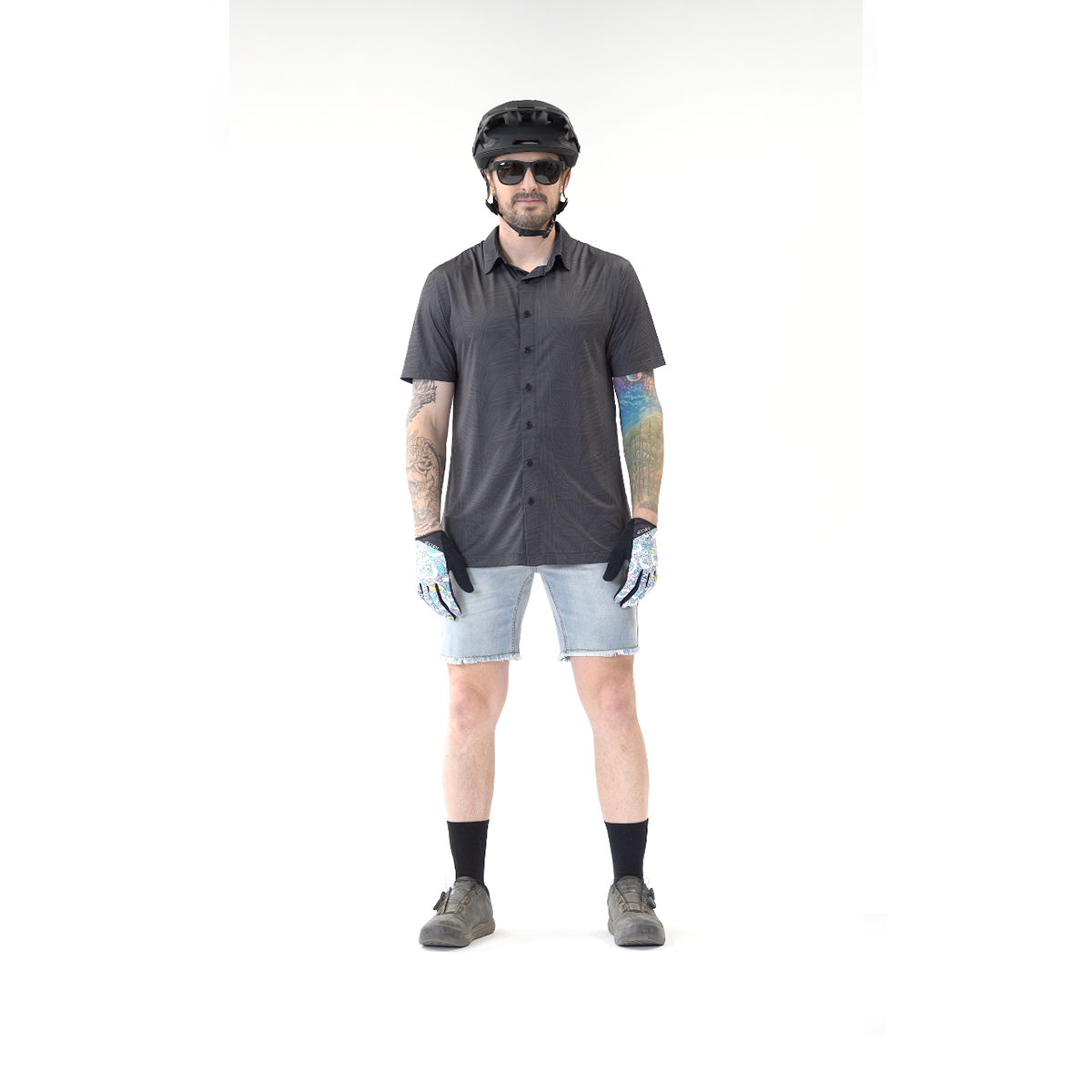 FlexGRID Button Up - Fern Flow Black