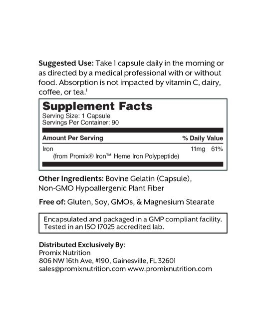 Iron (Heme Iron Polypeptide)