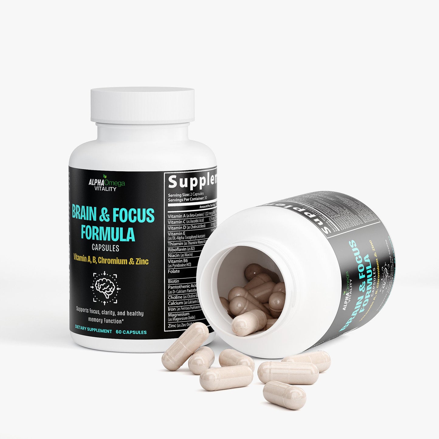 Brain & Focus Formula with A, B, Zinc and Chromium