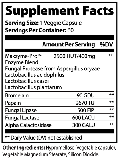 Digestive Enzyme Supplement Capsules