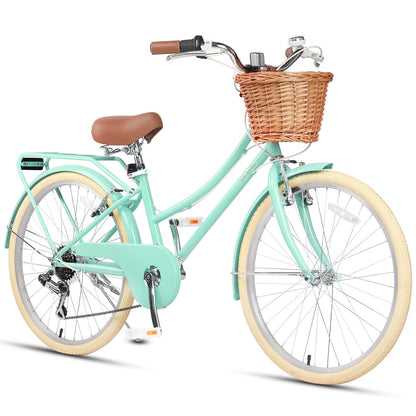 Glerc Best Beach Cruiser Hybrid Kids Bike 24" - Missy