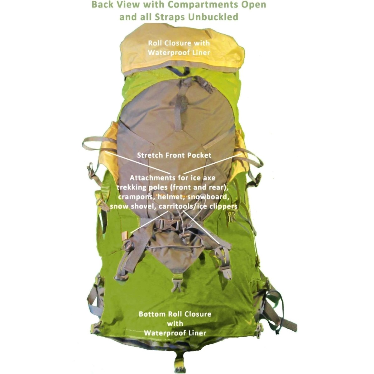 66 or 72 Liter Aarn Effortless Rhythm Backpack