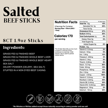 BERSKI Beef Sticks - Salted