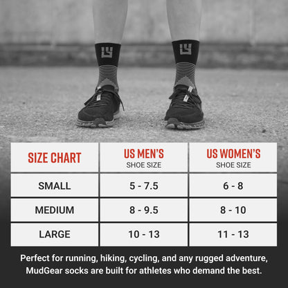 MudGear Hybrid Training Sock (RED)