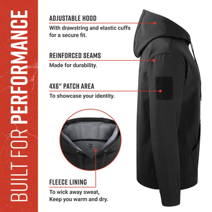 MudGear All-Weather Warrior Hoodie - Black