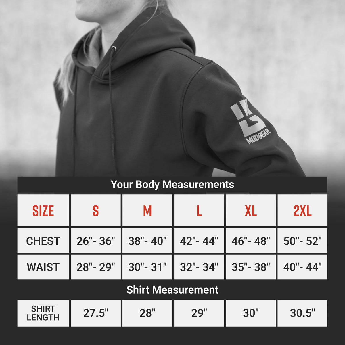 MudGear All-Weather Warrior Hoodie - Black