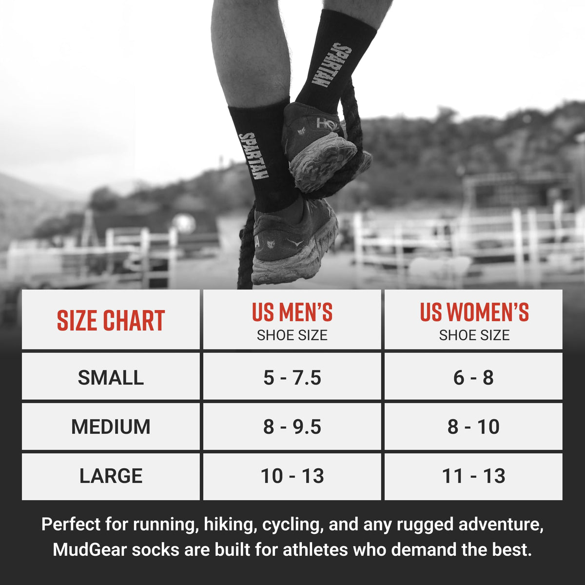 SPARTAN by MudGear Crew Height Sock