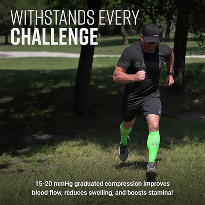 Tall Compression Socks (Neon Green)