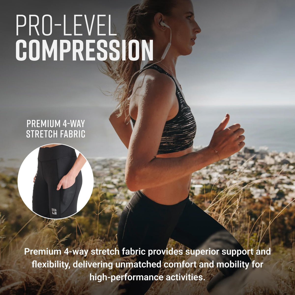 Women's Flex-Fit Compression Capri Leggings