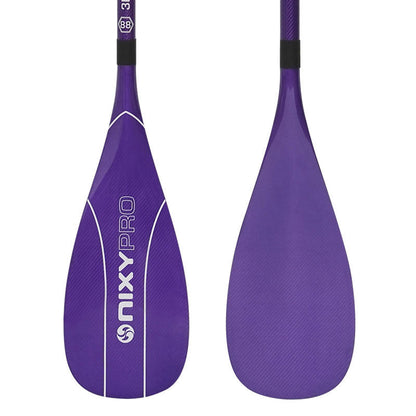 NIXY 3-Piece Adjustable 100% 3K Color Carbon Fiber SUP Pro Paddle