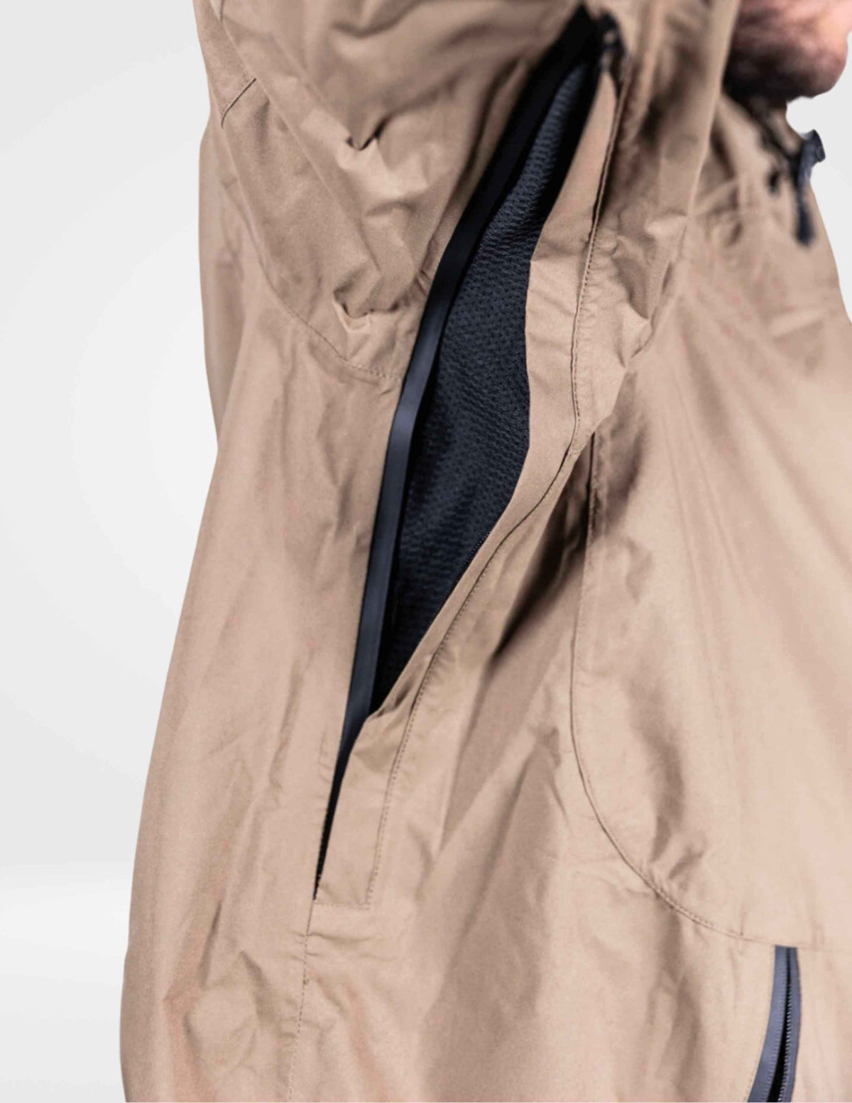 Waterproof Rain Jacket With A Waterproof Pocket