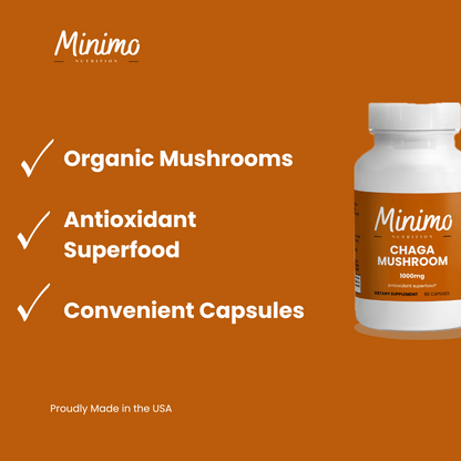 Organic Chaga Mushroom, 60 ct.