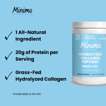 Grass-Fed Hydrolyzed Collagen Peptides, 9.9 oz