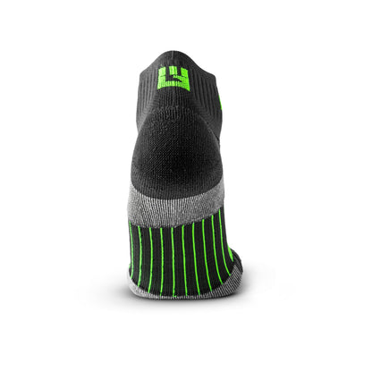 MudGear Quarter (¼) Crew Socks - Gray/Green (2 pair pack)