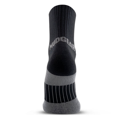 5" Crew Height Trail Running Sock (Black/Gray)