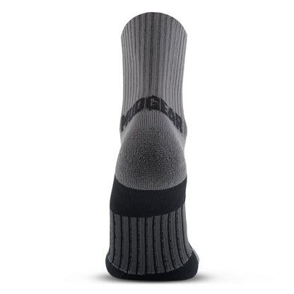 5" Crew Height Trail Running Sock (Gray/Black)