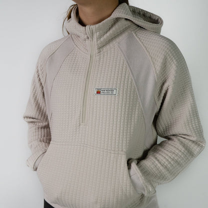Women's Waffle Tech Hoodie (Stone)