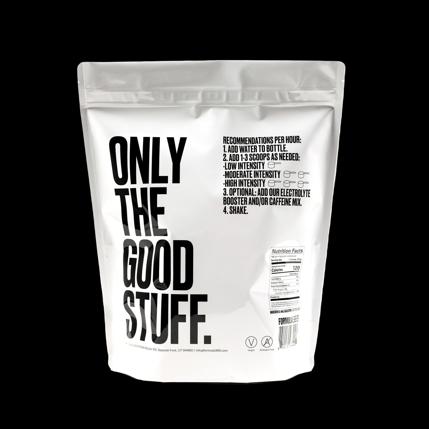 Bulk 10 pounds, 146 servings - Formula 369 Endurance Fuel Drink Mix