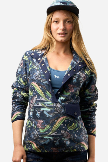 HaliBorealis Riffle Snap Fleece