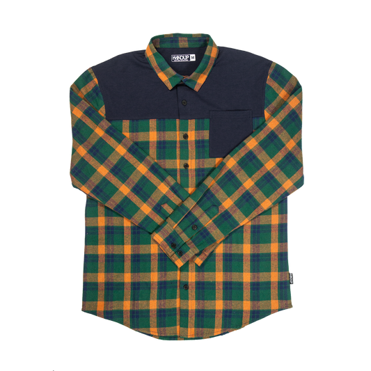FlexTop Flannel - Forest Green/Golden Mustard