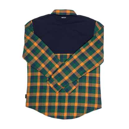 FlexTop Flannel - Forest Green/Golden Mustard