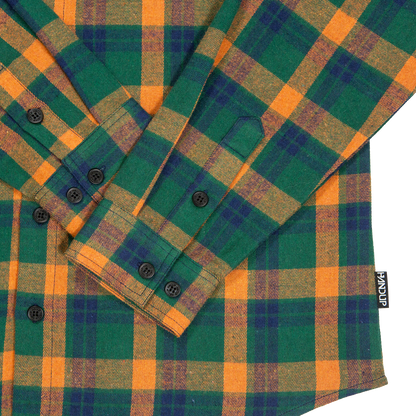 FlexTop Flannel - Forest Green/Golden Mustard