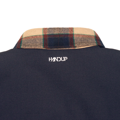 Flannel Jacket - Navy/Tan Plaid