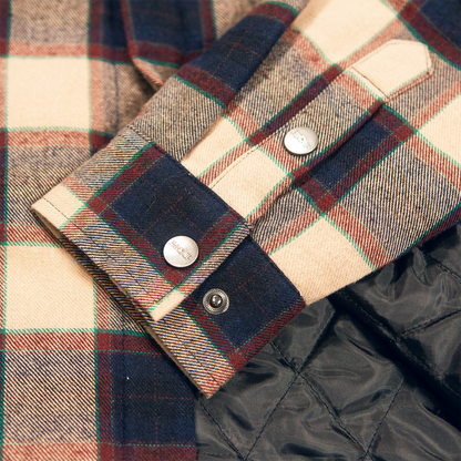 Flannel Jacket - Navy/Tan Plaid