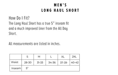 Men's Long Haul Short- Basalt/Sand