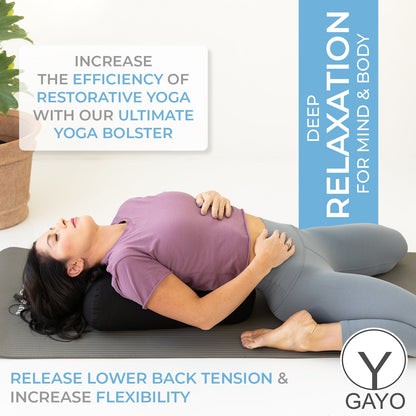 Organic Cotton Travel Size Yoga Bolster Set