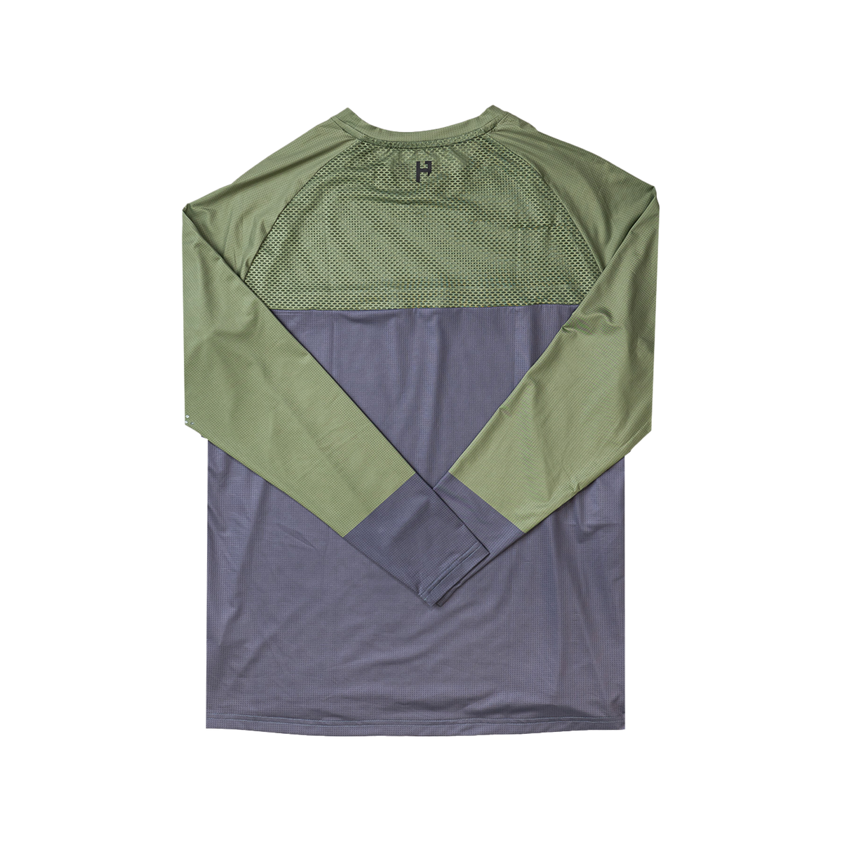 Long Sleeve VenTop Jersey - Moss Green/Steel Grey