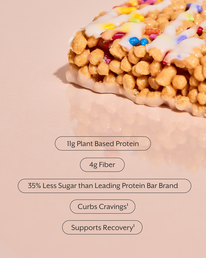 Birthday Cake Plant Protein Puff Bars