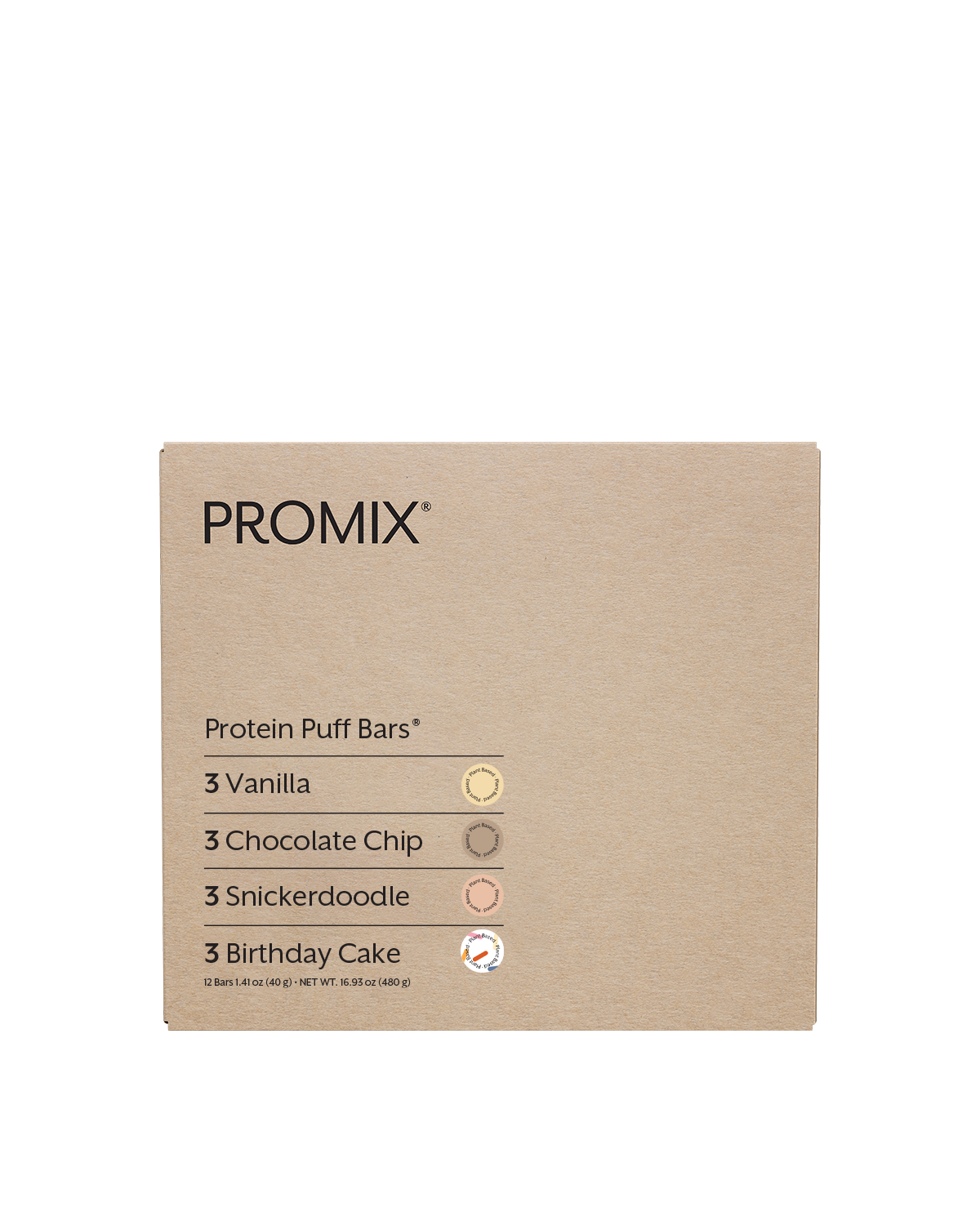 Plant Based Protein Puff Bars Variety Pack