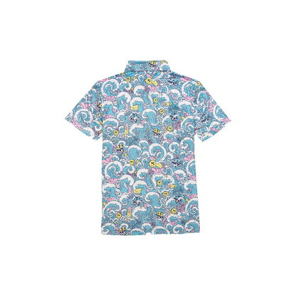 Youth FlexGRID Button Up - Ride the Wave