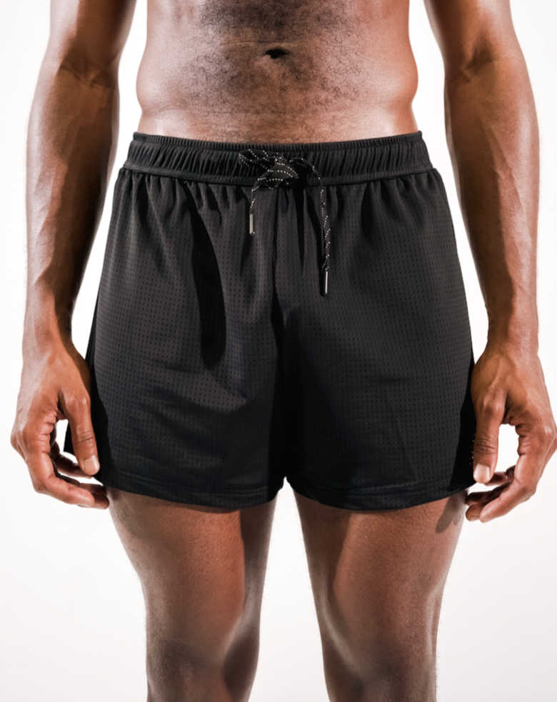 NORO 3" SPLIT SHORTS - BLACK