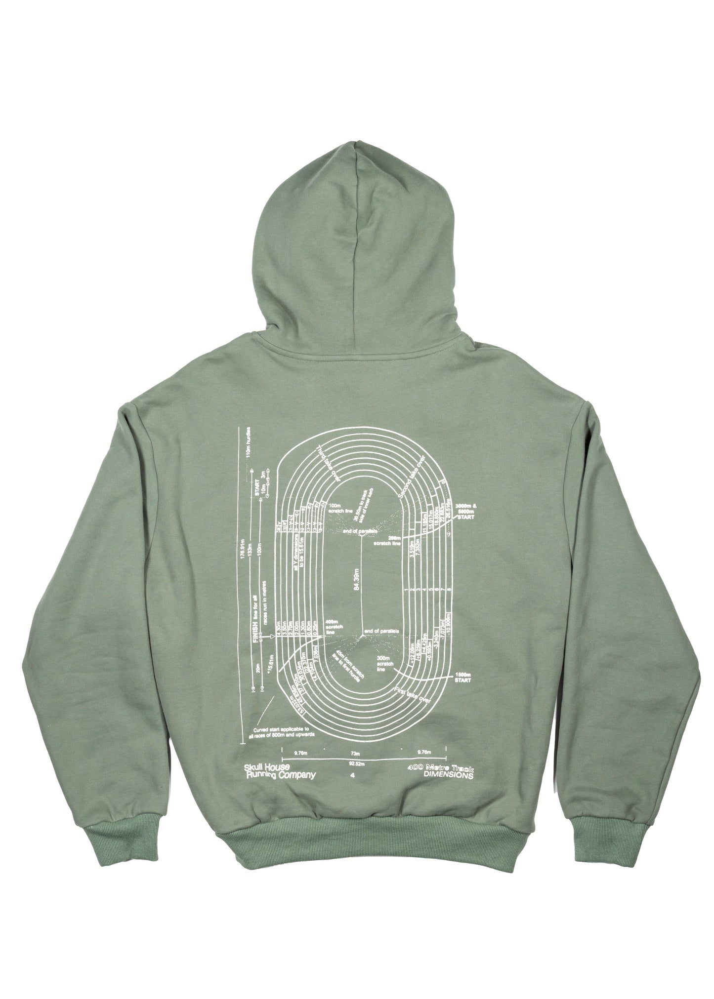 DIMENSIONS HOODIE, UNISEX - FOREST GREEN