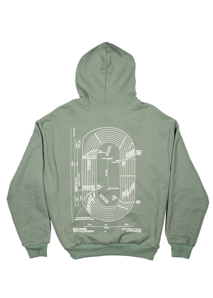 DIMENSIONS HOODIE, UNISEX - FOREST GREEN