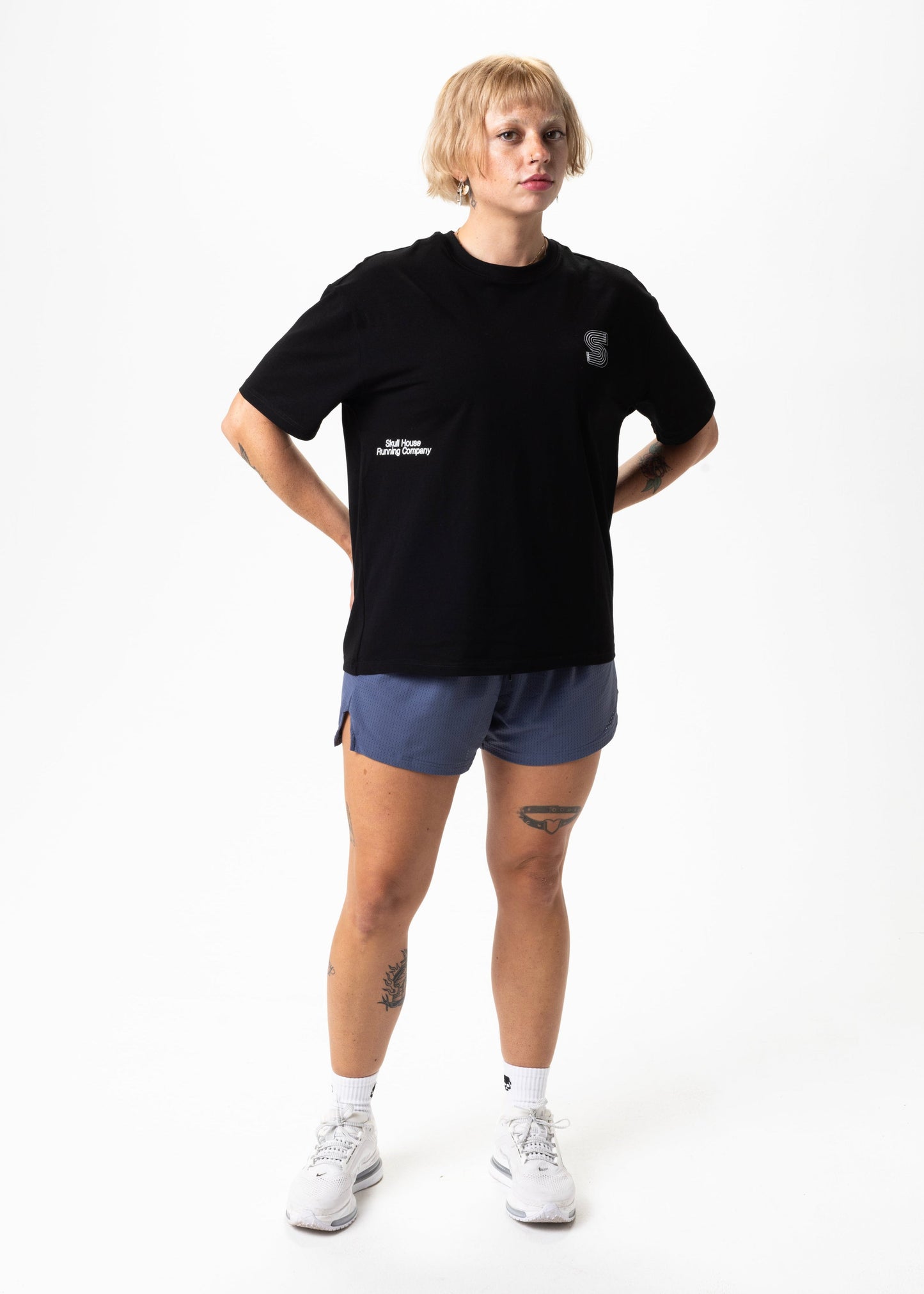 DIMENSIONS OVERSIZED TEE, UNISEX - BLACK