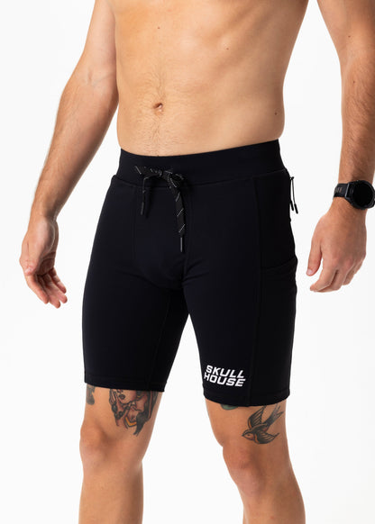 DEADRINGER 8" HALF TIGHTS - BLACK