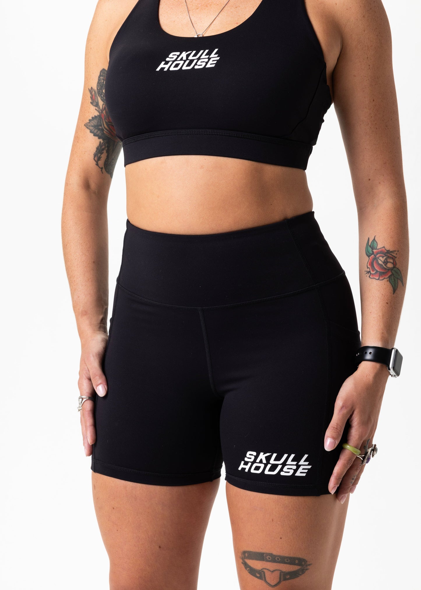 PHANTOM HIGH WAIST 5" COMPRESSION - BLACK
