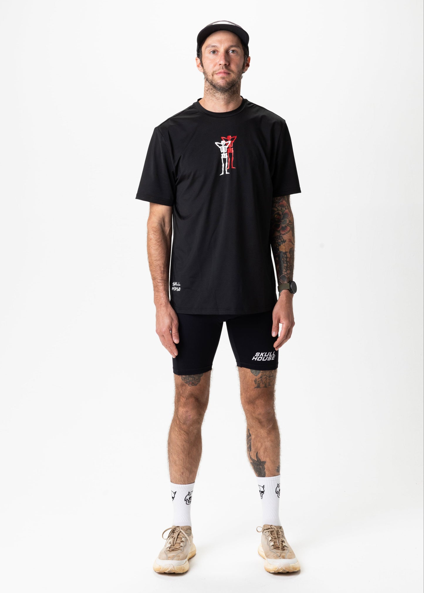 PACE PARTNERS RUN TEE, UNISEX - BLACK