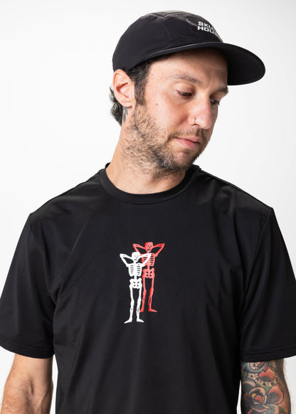 PACE PARTNERS RUN TEE, UNISEX - BLACK