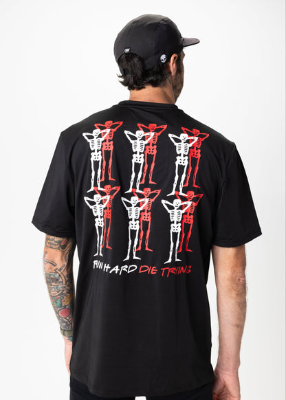 PACE PARTNERS RUN TEE, UNISEX - BLACK