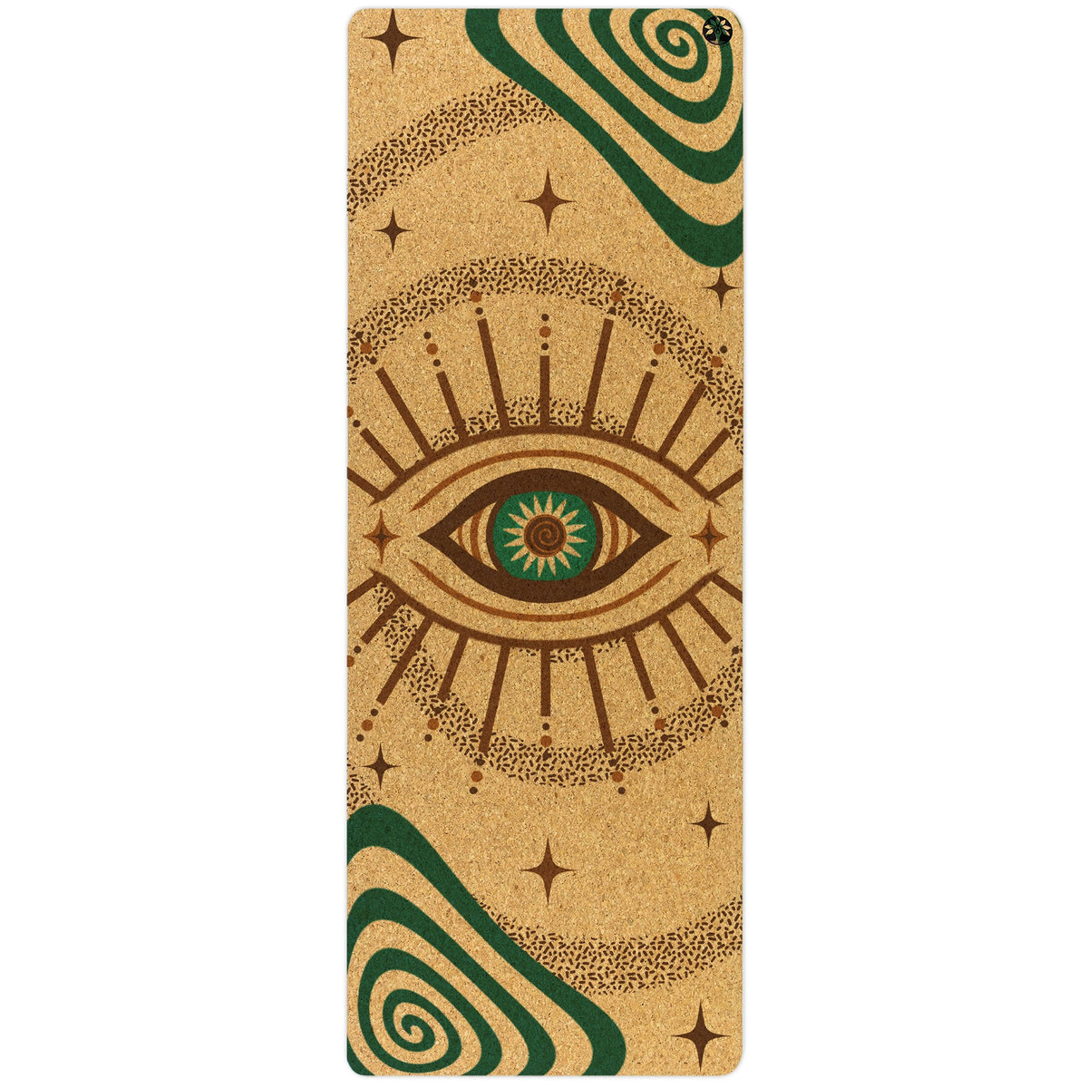 Swirly Flow Original Cork Yoga Mat