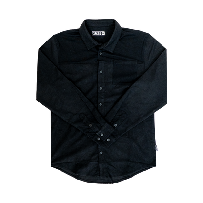 FlexTop Flannel - Solid Black