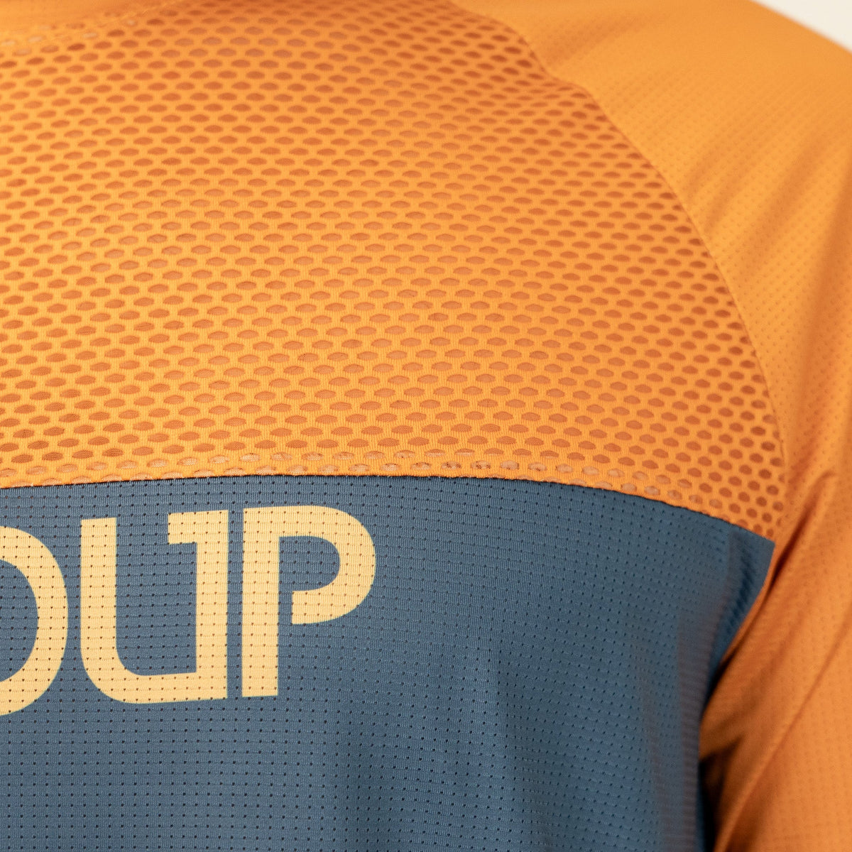 Long Sleeve VenTop Jersey - Burning Orange/Slate Grey