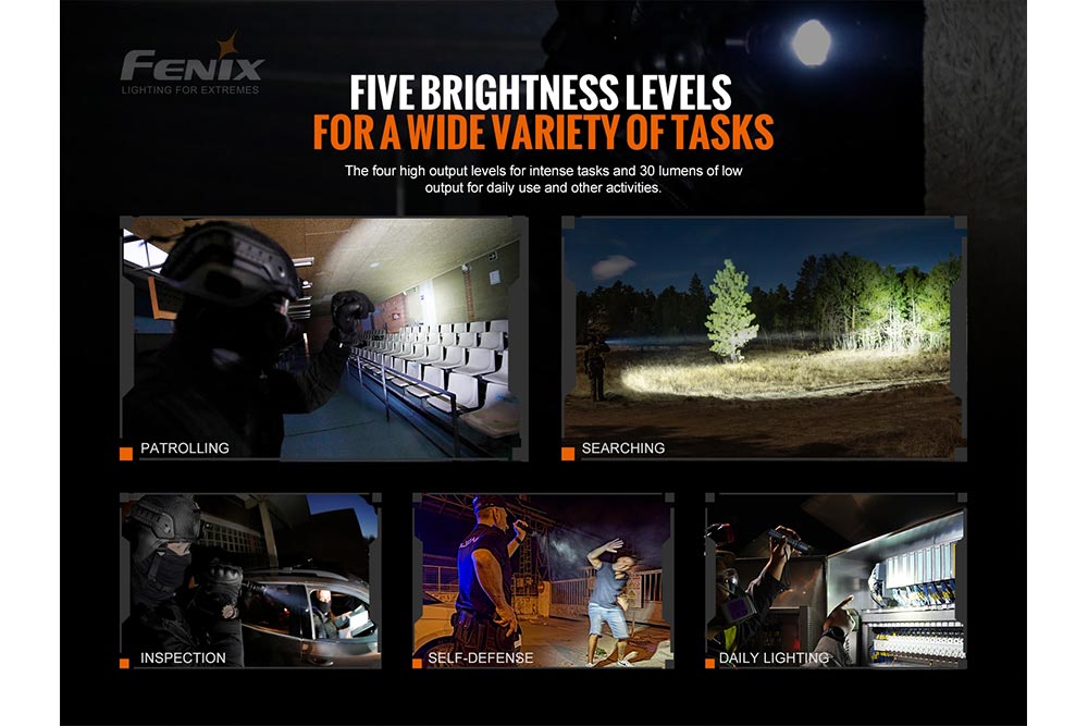 Fenix TK20R V2.0 Rechargeable Flashlight with FREE T5 Tactical Pen (optional)