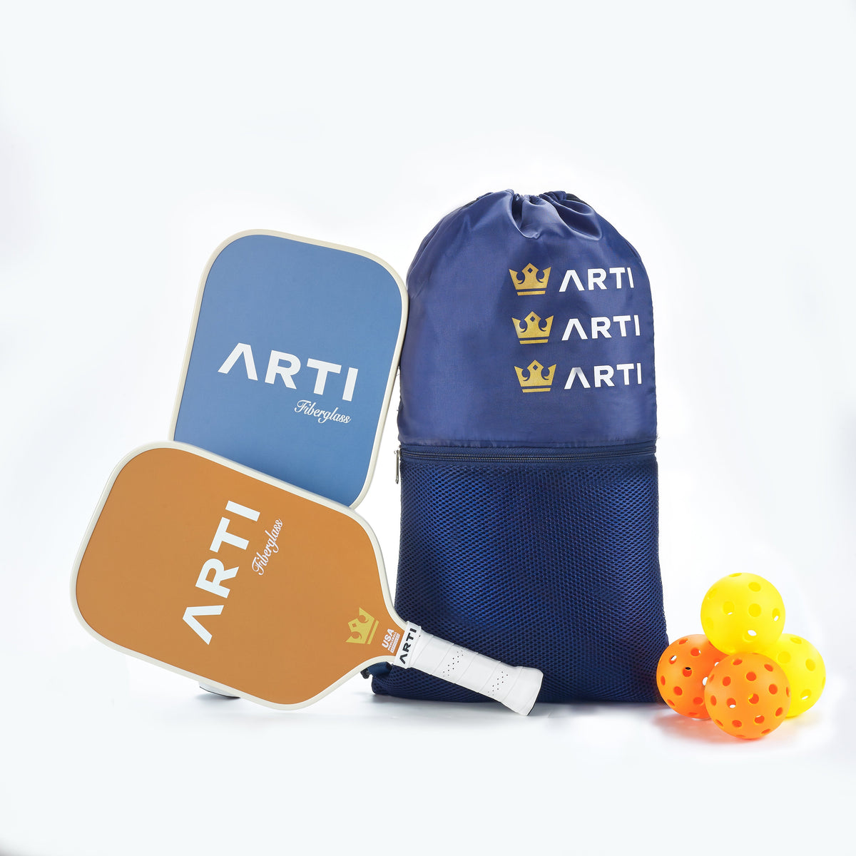 ARTI Fiberglass"Horizon Duo" Pickleball Paddle Set