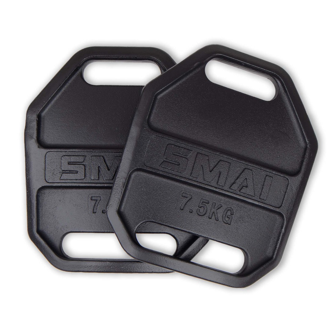 Weight Vest Plate Pair - 16.5lb/7.5kg For Vest Black