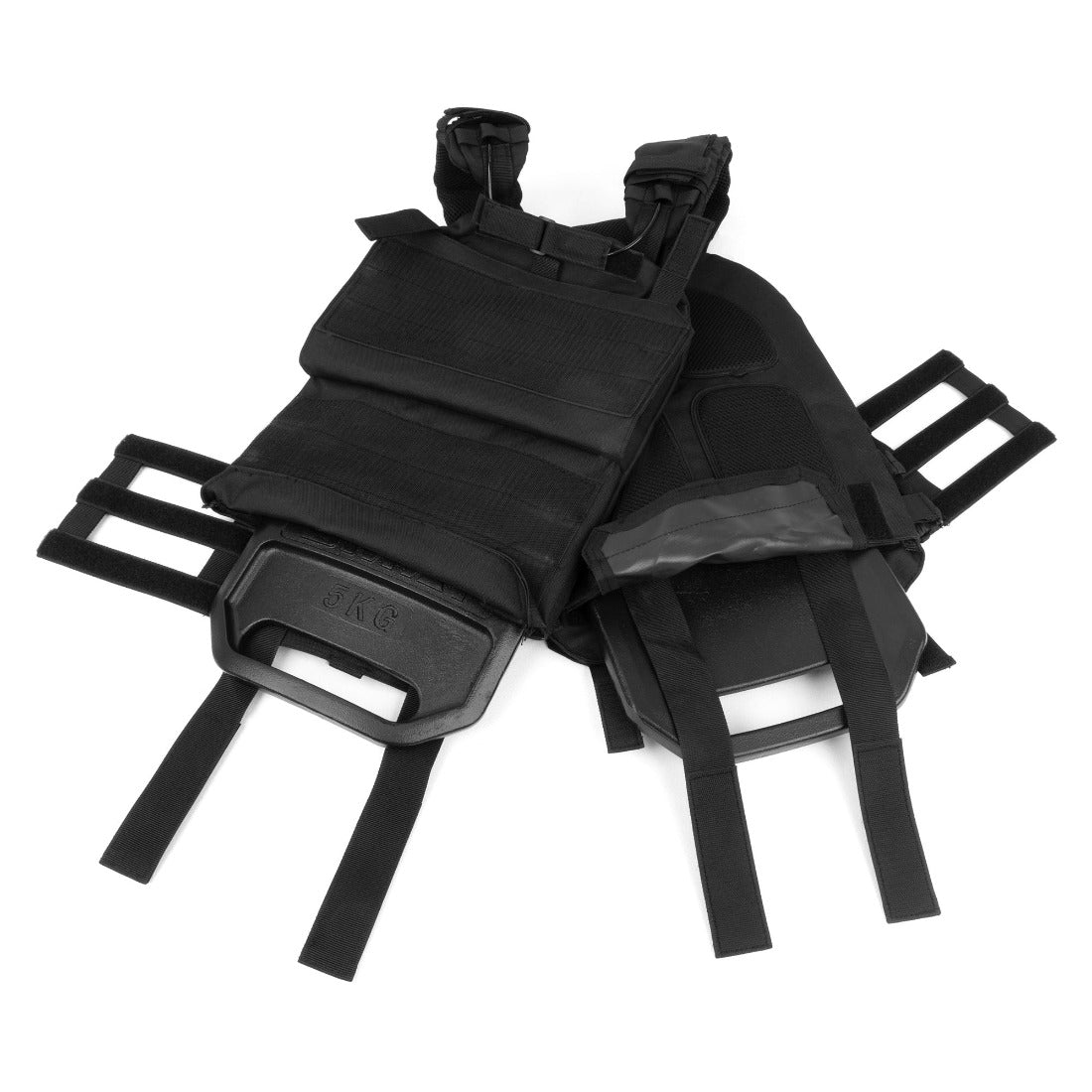 Weighted Vest Adjustable + Pair 5.5lbs/2.5kg +  Pair 11lbs/5kg + Pair 16.5lbs/7.5kg Plates